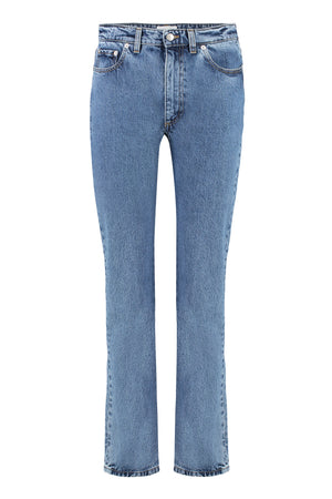 5-pocket straight-leg jeans-0